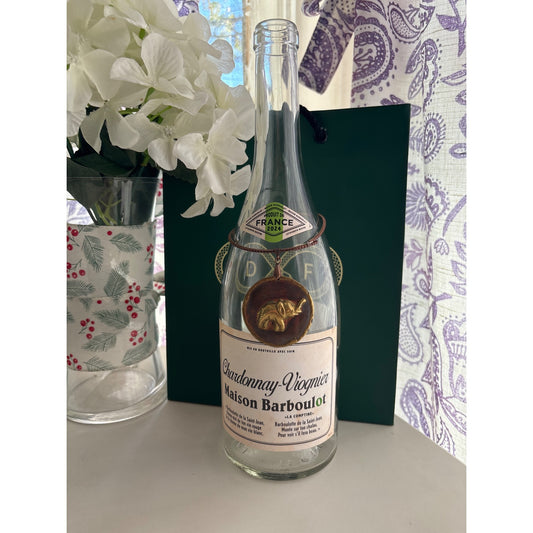 Bronze Elephant | Wine Bottle Jewelry by Reimagined from the Chateau | Handcrafted with Love