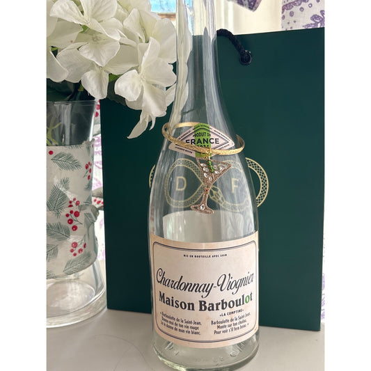 Martini Glass | Wine Bottle Jewelry by Reimagined from the Chateau | Handcrafted with Love