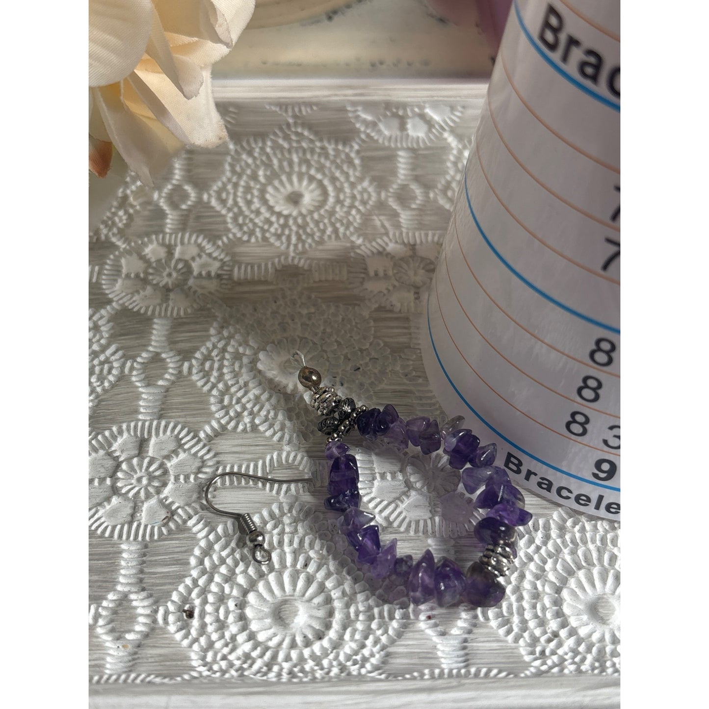 Amethyst Bracelet & Earrings Set