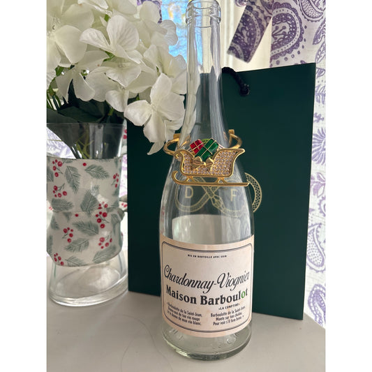 Golden Sleigh | Wine Bottle Jewelry by Reimagined from the Chateau | Handcrafted with Love