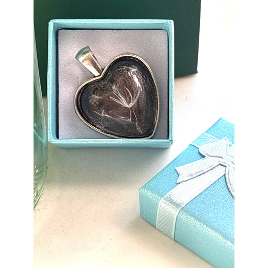 Dandelion Seed Make a Wish Pendant Handmade in San Diego
