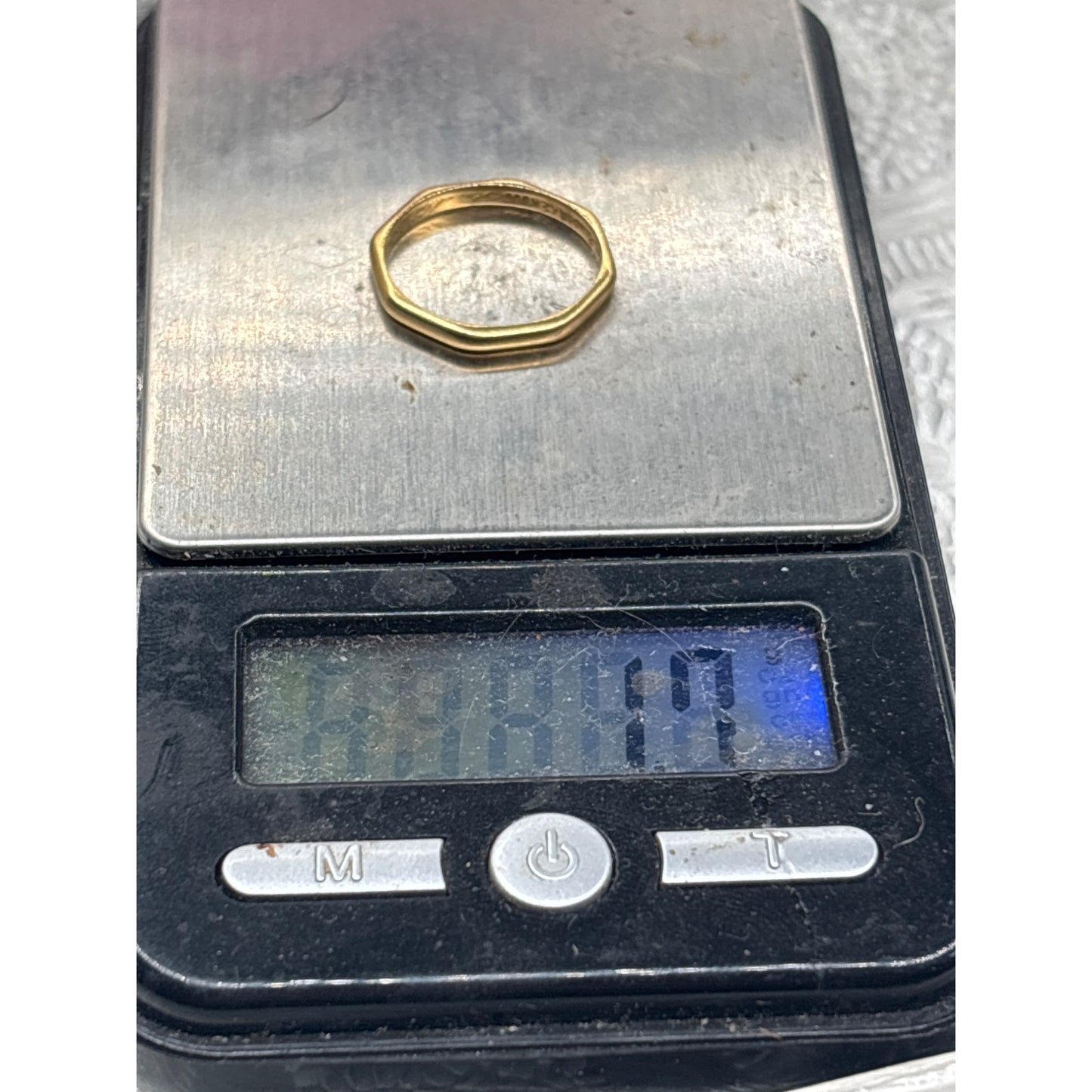 Vintage Royal Ring 18K Yellow Gold Octagonal Wedding Band