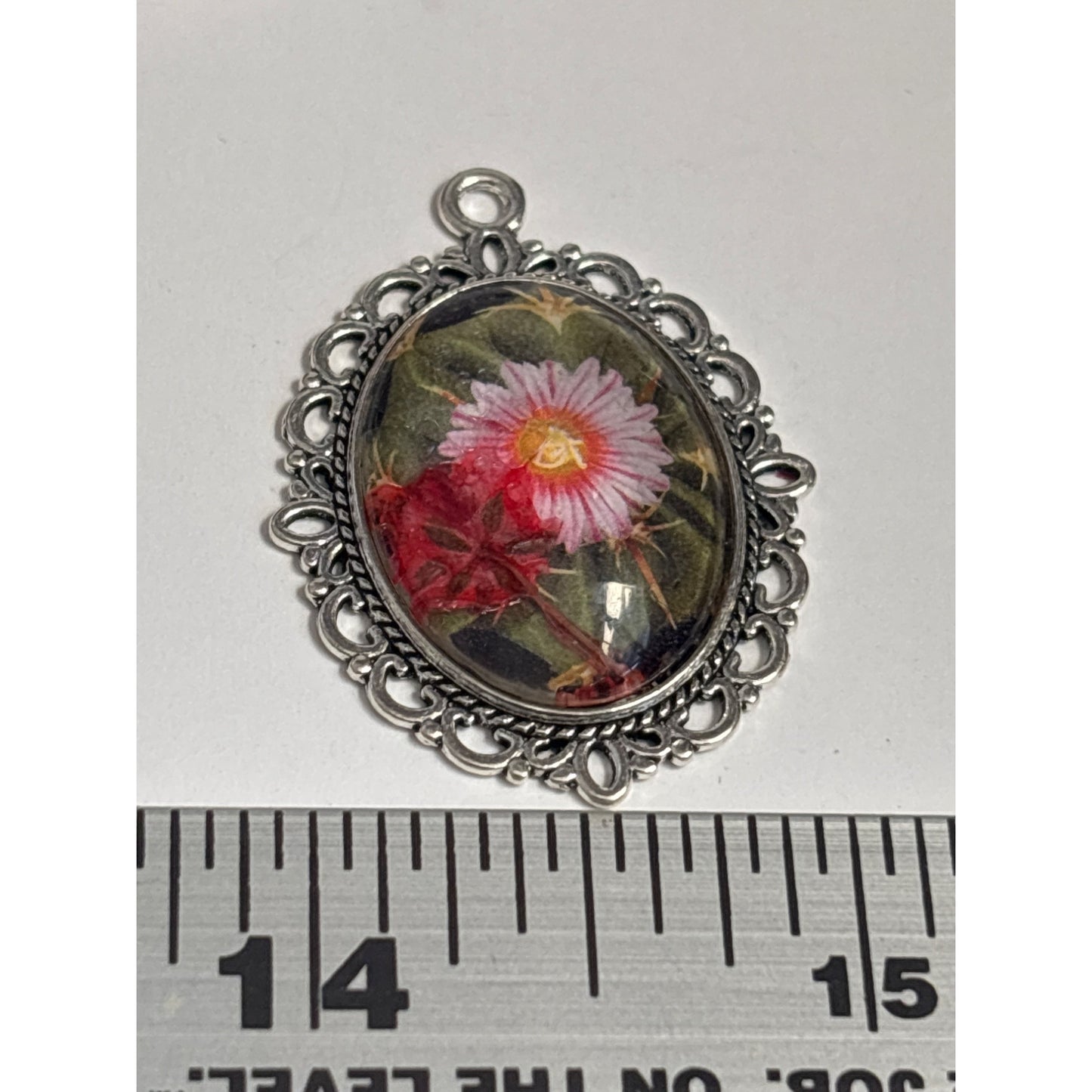 Custom Wedding Invitation Keepsake Pendant – Personalized Paper Jewelry with Dried Flower Accent – Reimagined Memories