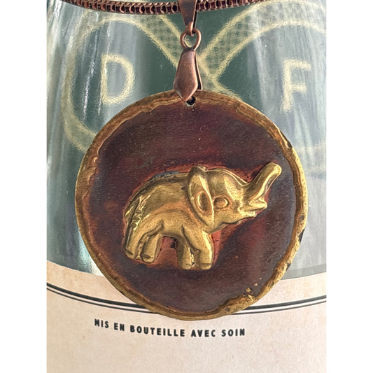 Bronze Elephant | Wine Bottle Jewelry by Reimagined from the Chateau | Handcrafted with Love