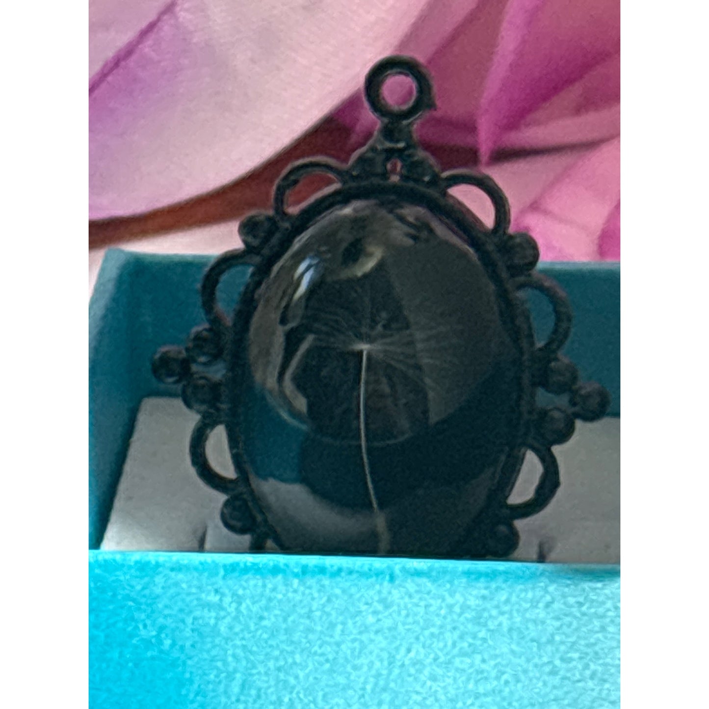 Single Dandelion Wish Necklace – High-Dome Resin Pendant, 18×25mm – Handcrafted in San Diego