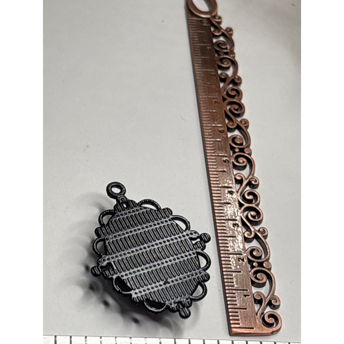 Real Pressed Pink Flower Encased in Resin; Black Pendant with 18" Chain