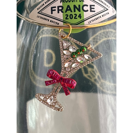 Martini Glass | Wine Bottle Jewelry by Reimagined from the Chateau | Handcrafted with Love