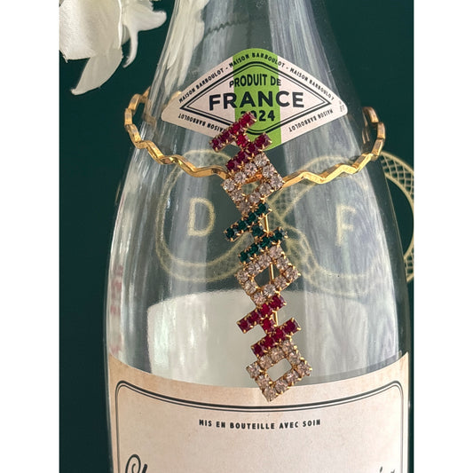 HO HO HO | Wine Bottle Jewelry by Reimagined from the Chateau | Handcrafted with Love