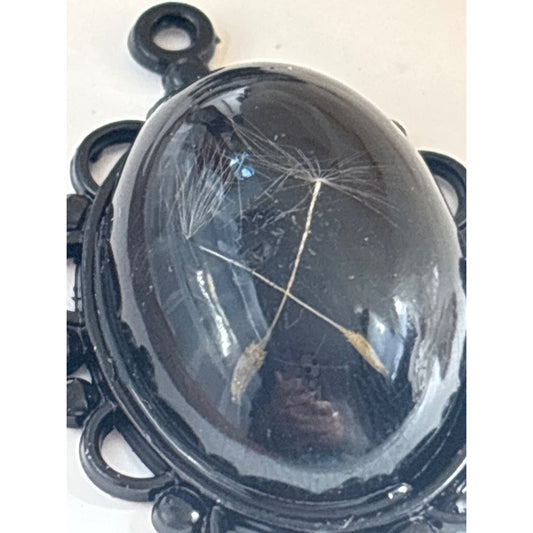 High Dome Dandelion Seed Pendant Necklace: Make a Wish, Handmade in San Diego