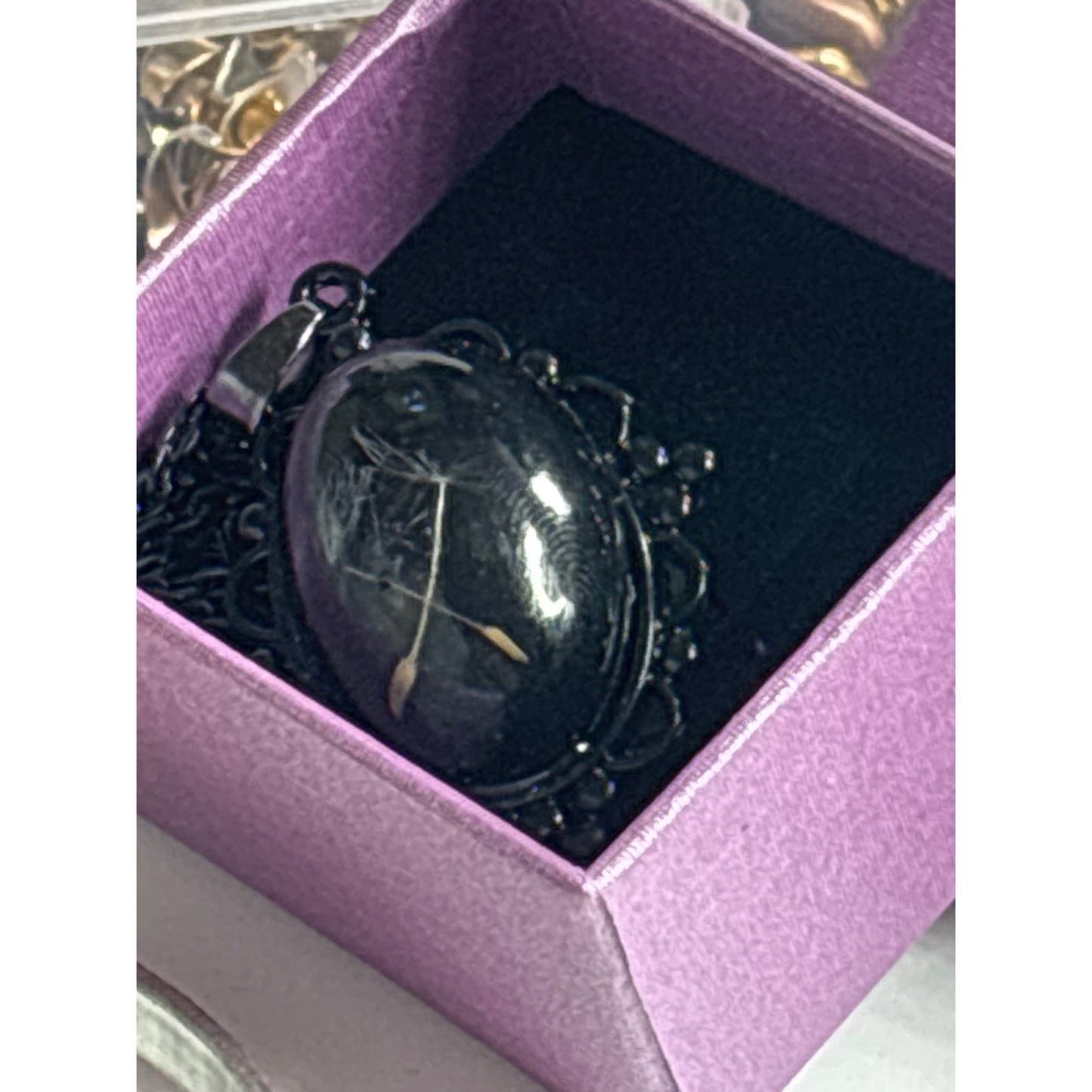 High Dome Dandelion Seed Pendant Necklace: Make a Wish, Handmade in San Diego