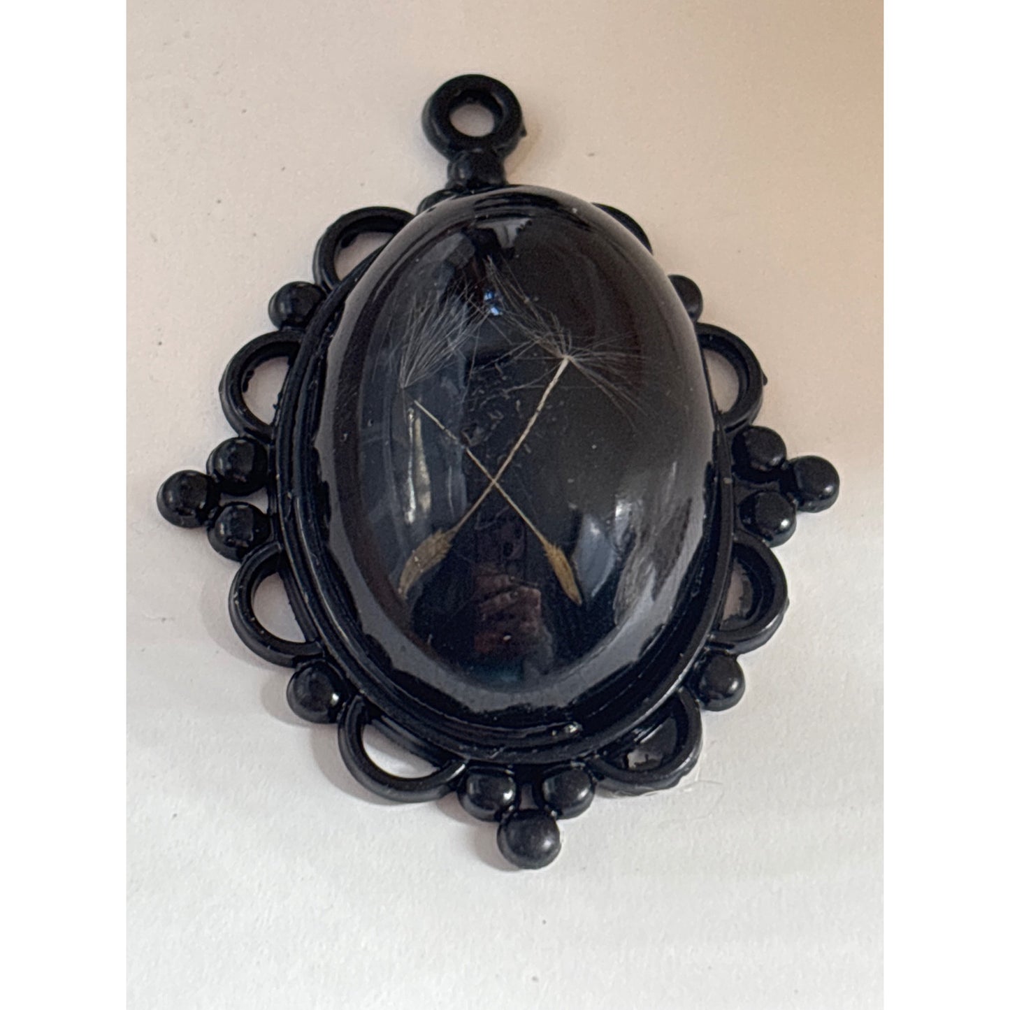 High Dome Dandelion Seed Pendant Necklace: Make a Wish, Handmade in San Diego