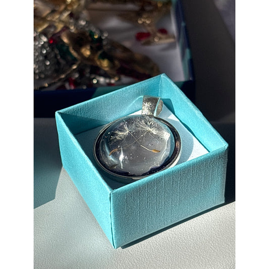 Make a Wish: Dandelion Seed Resin Pendant Handmade in San Diego