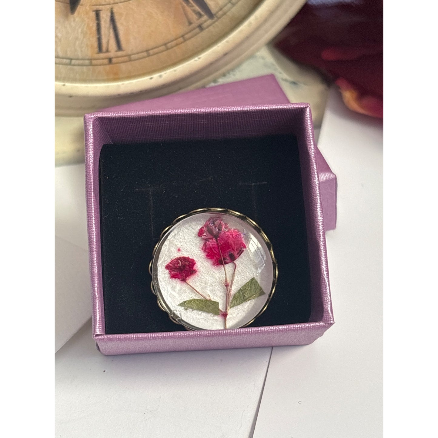 Custom Dried Flower Pendant – Wedding Bouquet Keepsake Jewelry – Personalized Botanical Pin or Pendant by Reimagined Memories
