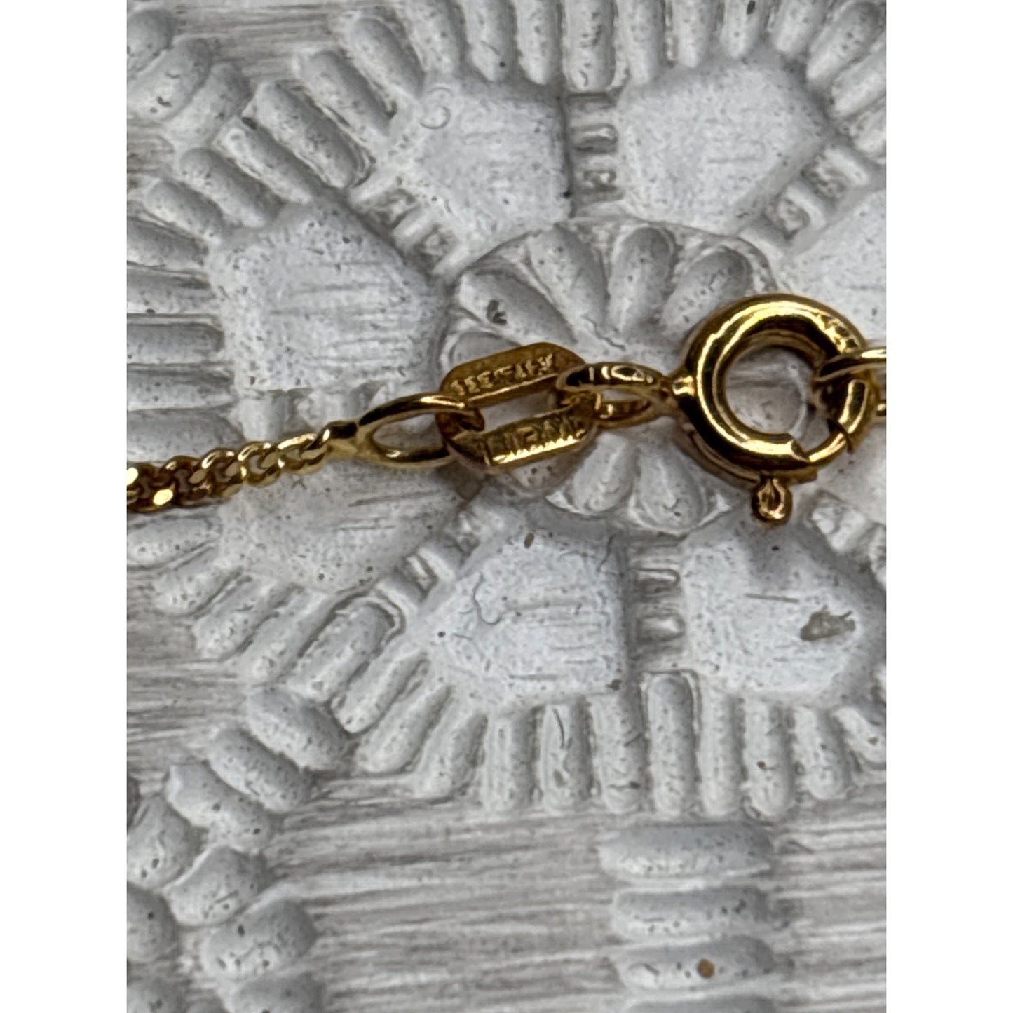 Gold-Tone Sterling Silver Dragonfly Pendant Necklace Vintage 925 ITALY