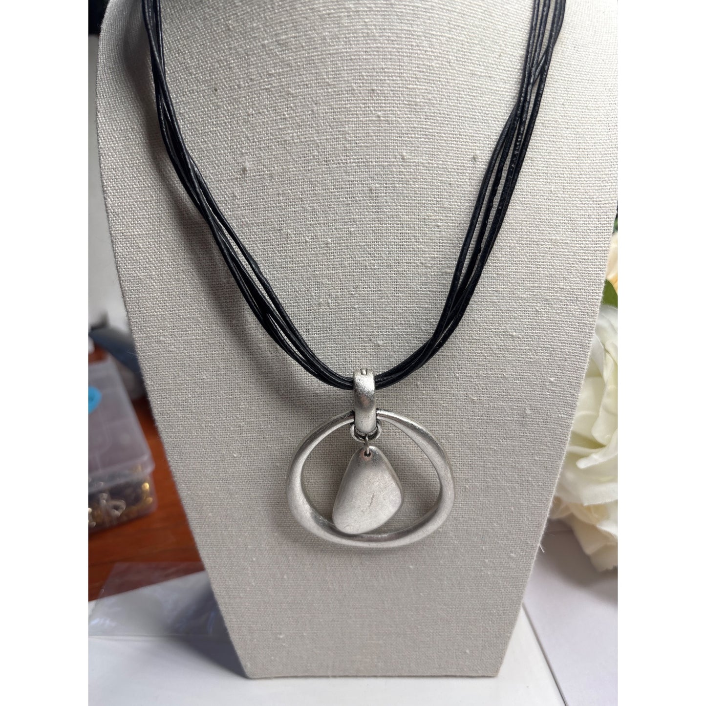 Lot of 2 Designer Necklaces: Cookie Lee+Premiere Designs Resell or Craft Lot