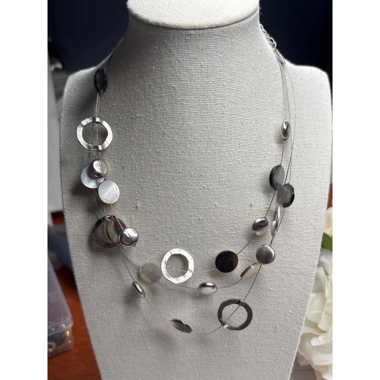 Lot of 2 Designer Necklaces: Cookie Lee+Premiere Designs Resell or Craft Lot