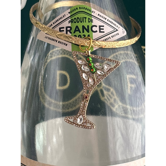 Martini Glass | Wine Bottle Jewelry by Reimagined from the Chateau | Handcrafted with Love