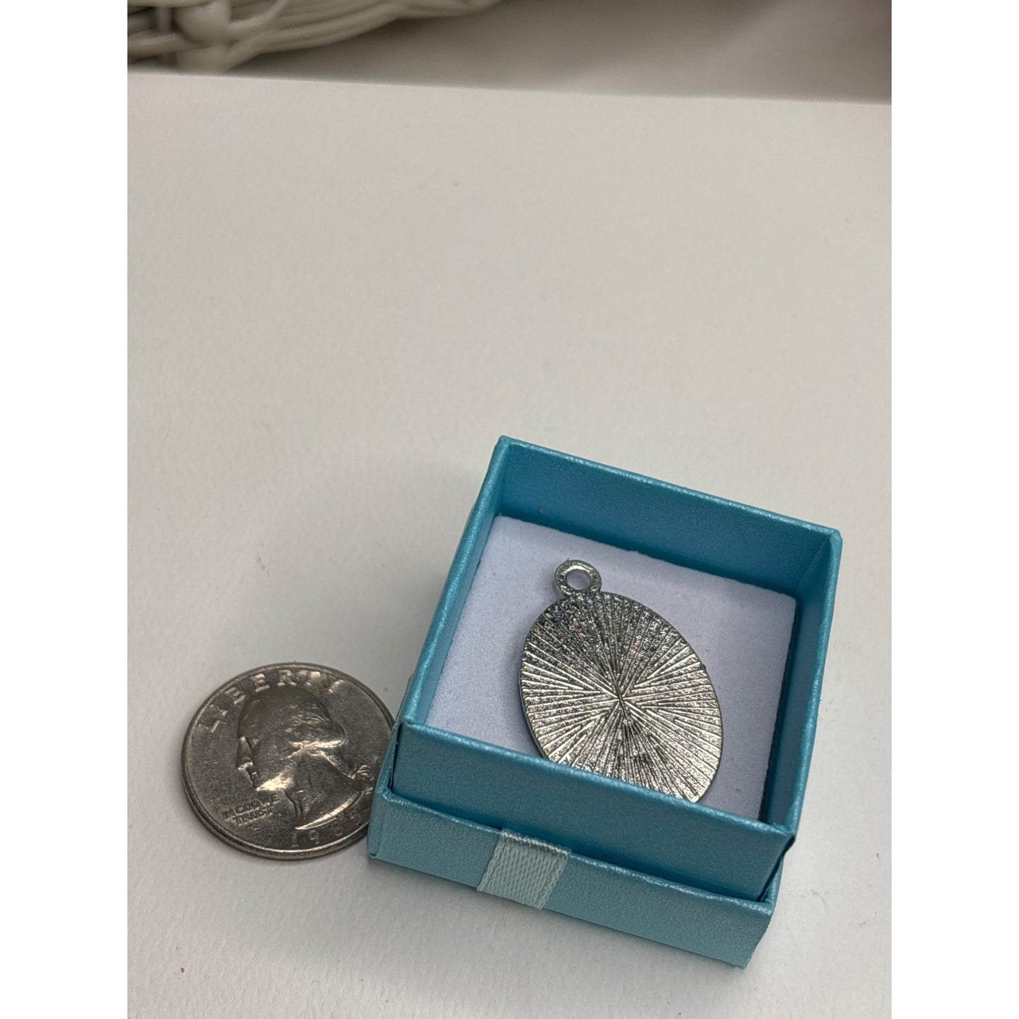 Dandelion Seed Whisper Pendant: Silver Oval Frame Handmade in San Diego