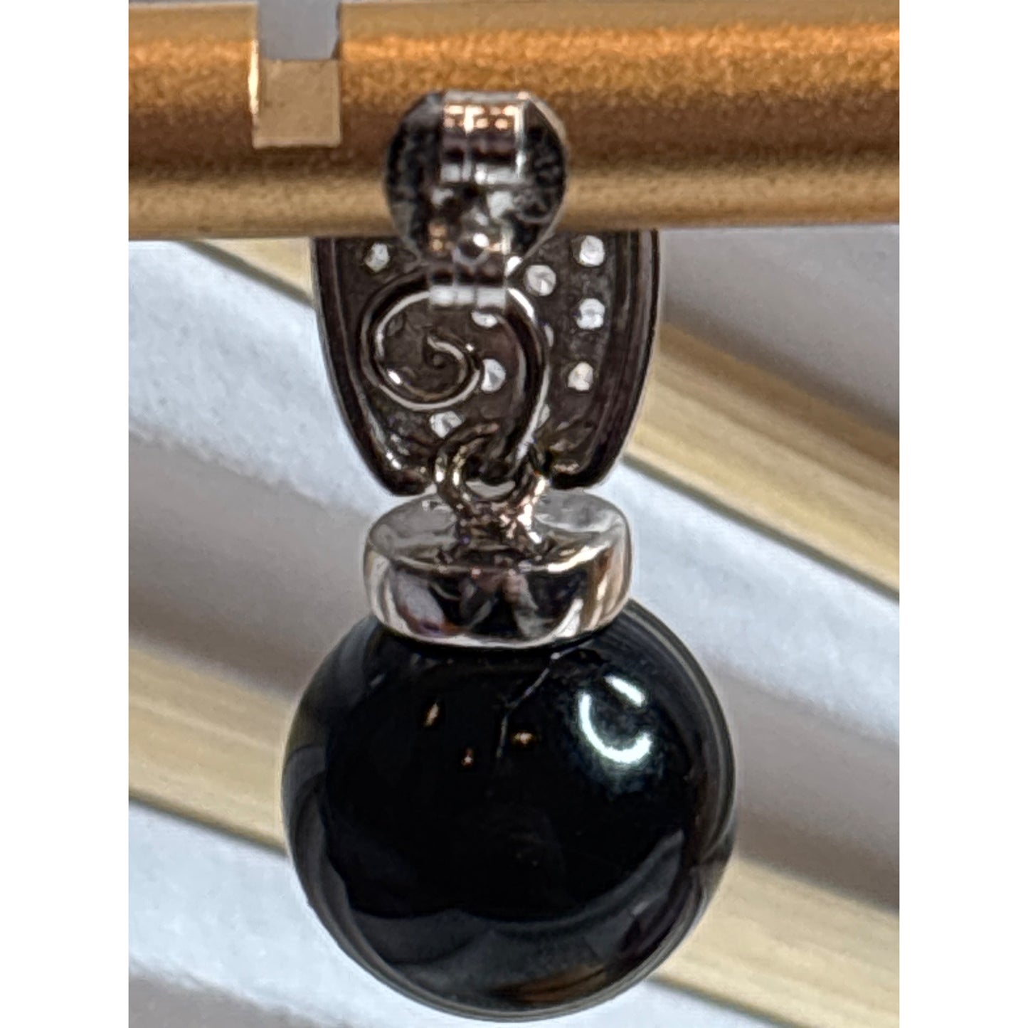 Sterling Silver 925 Black Onyx Drop Earrings With Pave Crystal Accents Vintage-Inspired Design