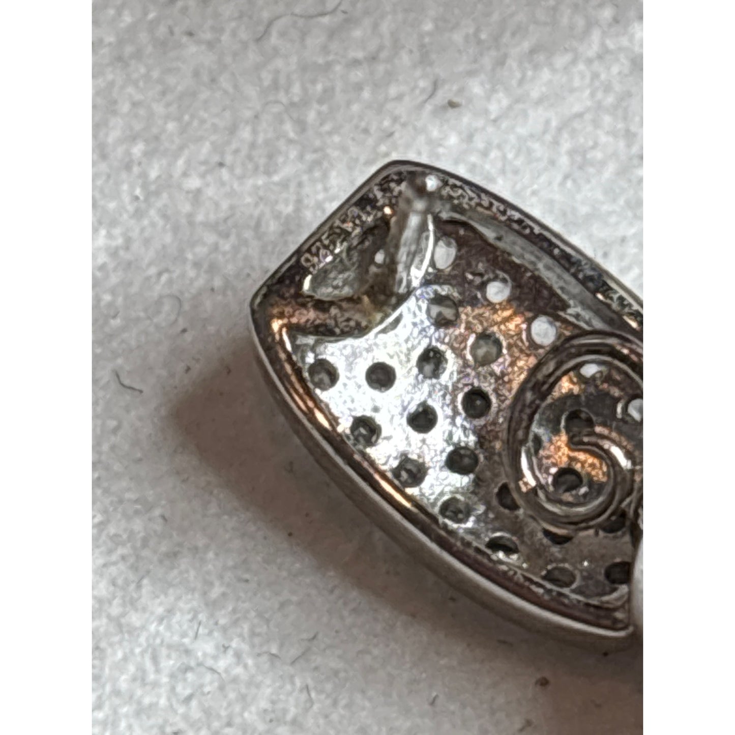 Sterling Silver 925 Black Onyx Drop Earrings With Pave Crystal Accents Vintage-Inspired Design