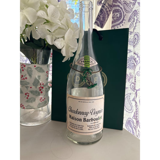 Palm Tree Christmas | Wine Bottle Jewelry by Reimagined from the Chateau | Handcrafted with Love