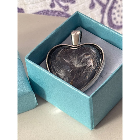 Dandelion Seed Make a Wish Pendant Handmade in San Diego