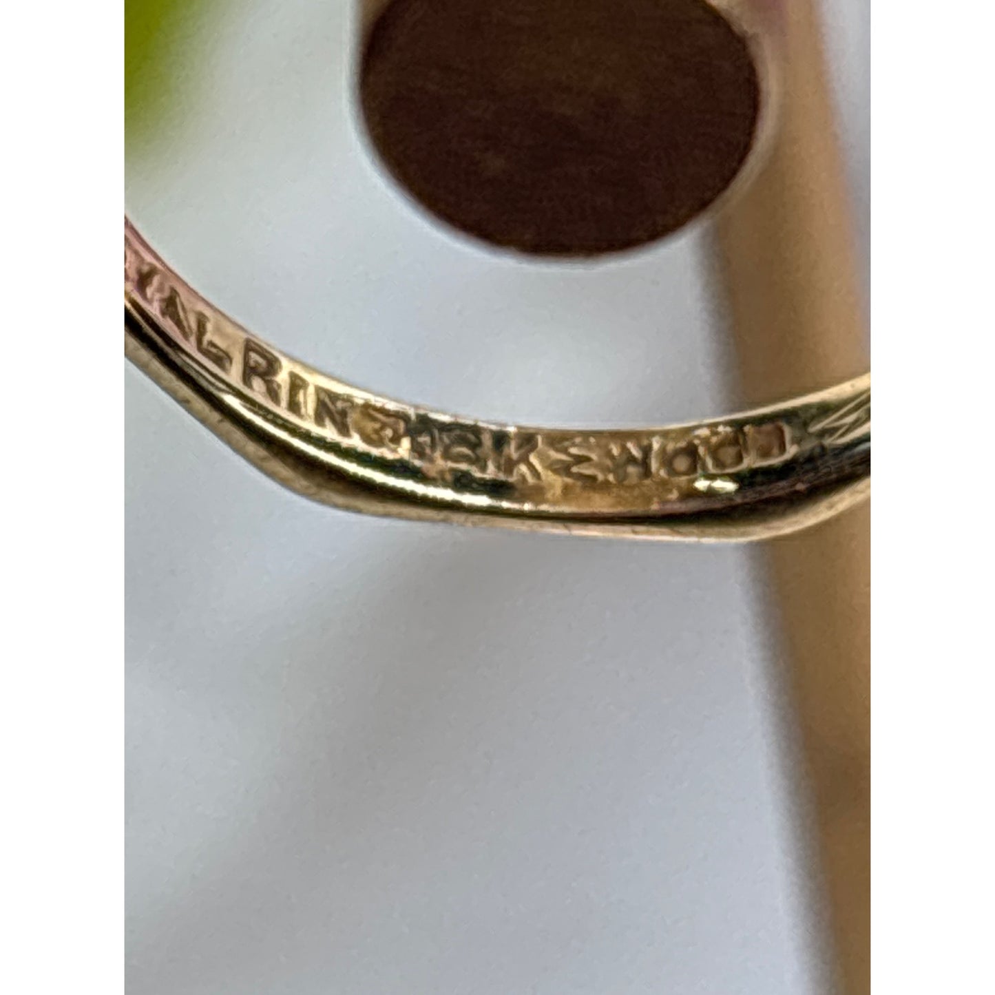 Vintage Royal Ring 18K Yellow Gold Octagonal Wedding Band