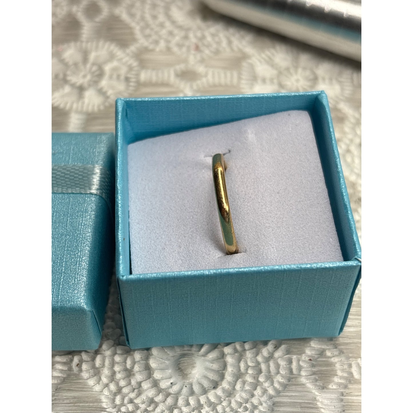 Vintage Royal Ring 18K Yellow Gold Octagonal Wedding Band