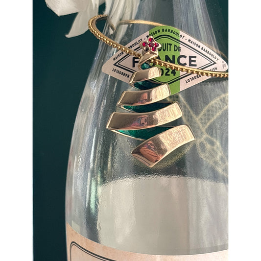 Sculpted Gold Tree |Wine Bottle Jewelry by Reimagined from the Chateau | Handcrafted with Love