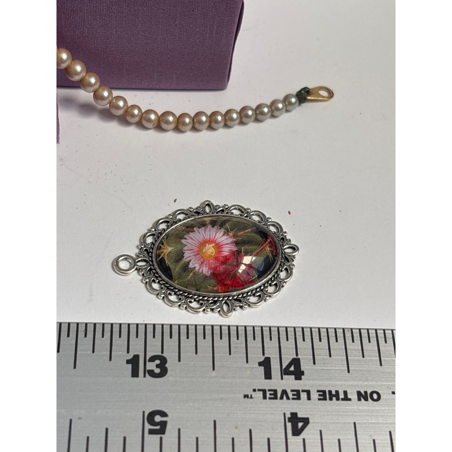 Custom Wedding Invitation Keepsake Pendant – Personalized Paper Jewelry with Dried Flower Accent – Reimagined Memories