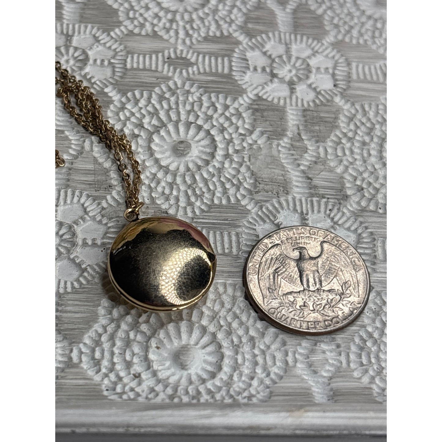 Vintage Style Gold Tone Rainbow Pride Enamel Heart Locket Necklace